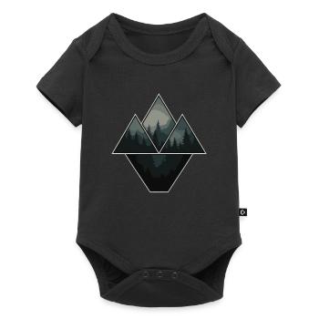 Forest Nature Lovers - Baby Premium short-sleeve bodysuit - black - Front