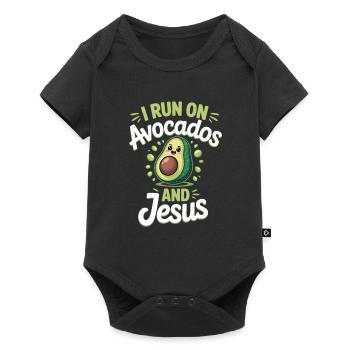Avocado Jesus Faith Christian - Baby Premium short-sleeve bodysuit - black - Front
