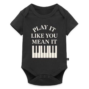 Classical Pianist Piano Life Music Recital - Baby Premium short-sleeve bodysuit - black - Front