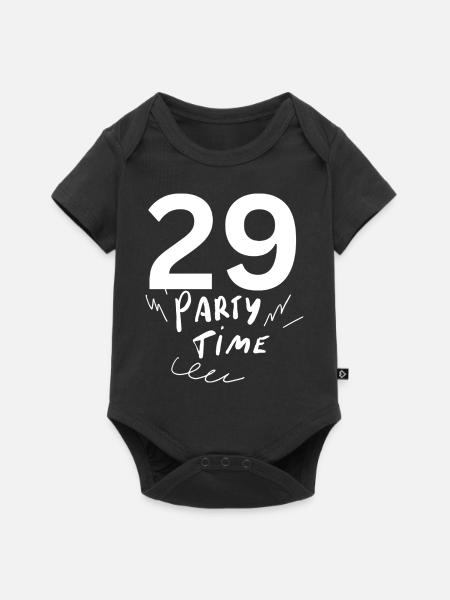 29 - Baby Premium Kurzarmbody - Schwarz