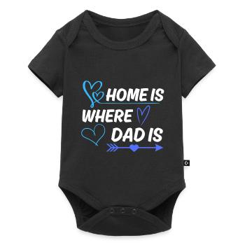 Dad Saying Design for Father's Day - Baby Premium short-sleeve bodysuit - black - Front