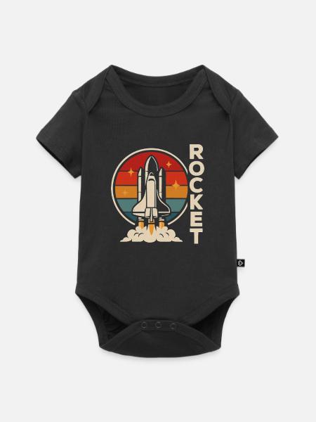 Raketen Rocket Fans - Baby Premium Kurzarmbody - Schwarz