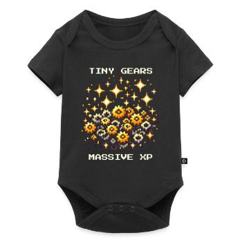Tiny Gears XP Drive Precision Mechanics Nerd Pixel - Baby Premium short-sleeve bodysuit - black - Front