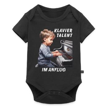 UN TALENT DE PIANO EN ROUTE - Body à manches courtes Premium Bébé - noir - Devant