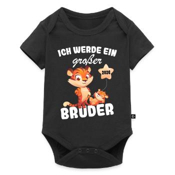 Announcing offspring | I'm going to be a big brother in 2026 - Baby Premium short-sleeve bodysuit - black - Front
