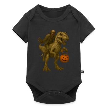 T-Rex - Baby Premium Kurzarmbody - Schwarz - Vorne