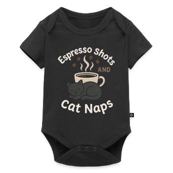 Personnel du café pour chats Café Purrista Amoureux des chats - Body à manches courtes Premium Bébé - noir - Devant