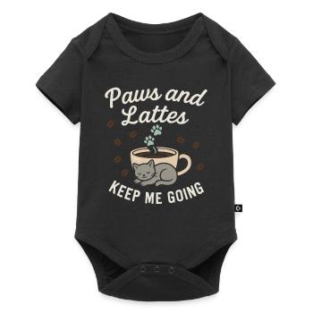 Personnel du café pour chats Café Purrista Amoureux des chats - Body à manches courtes Premium Bébé - noir - Devant