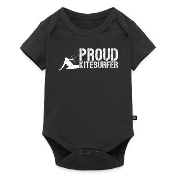 Watersports Kiteboarding - Proud Kitesurfer - Baby Premium Kurzarmbody - Schwarz - Vorne