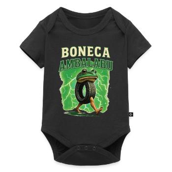 Frosch - Baby Premium Kurzarmbody - Schwarz - Vorne