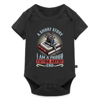 Tattoo Artist A Short Story I Am A Proud Tattooist - Baby Premium short-sleeve bodysuit - black - Front