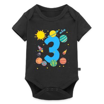 Space Adventure for Birthday Girl - Baby Premium short-sleeve bodysuit - black - Front