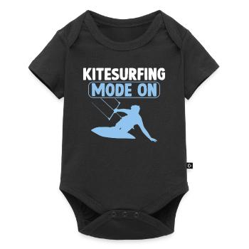 Kitesurfing Mode On - Kiteboarding Kitesurfer - Baby Premium short-sleeve bodysuit - black - Front