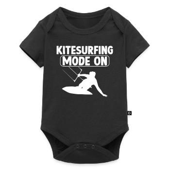 Watersports Kiteboarding Kitesurfer - Kitesurfing - Baby Premium Kurzarmbody - Schwarz - Vorne