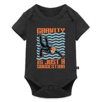 La gravité du parachutisme n’est qu’une suggestion de parachutisme - Body à manches courtes Premium Bébé - noir - Devant