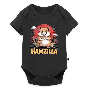 Hamzilla – The snack takes revenge - Baby Premium short-sleeve bodysuit - black - Front