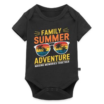 Summer Vacation Family 2025 - Baby Premium short-sleeve bodysuit - black - Front