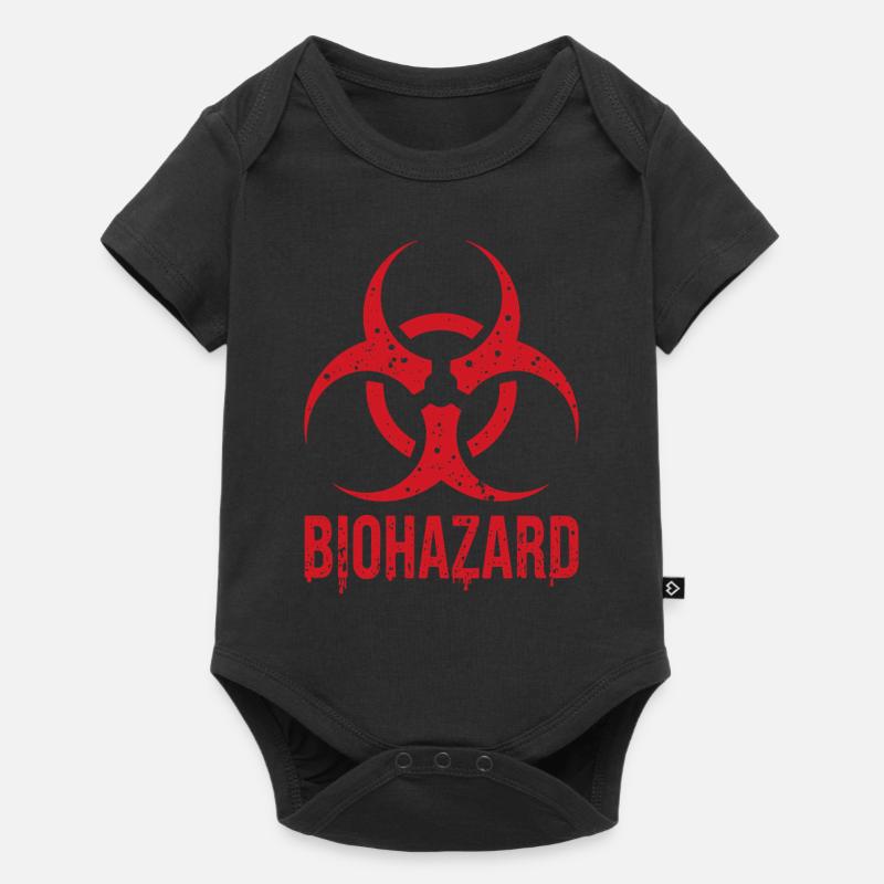 Biohazard Grunge Zombies Apokalypse Horror - Baby Premium Kurzarmbody - Schwarz