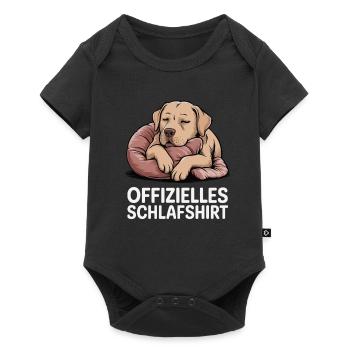 Offizielles Schlafshirt Labbi - Baby Premium Kurzarmbody - Schwarz - Vorne