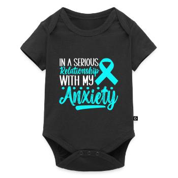 Anxiety disorder Anxiety disorder - Baby Premium short-sleeve bodysuit - black - Front