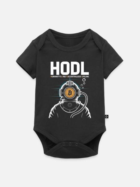 Bitcoin - Baby Premium Kurzarmbody - Schwarz