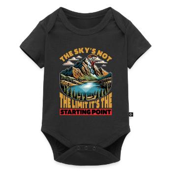 Parachutisme : le ciel n’est pas la limite : Base Jump - Body à manches courtes Premium Bébé - noir - Devant
