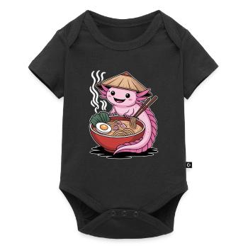 Ramen Axolotl à la japonaise - Body à manches courtes Premium Bébé - noir - Devant