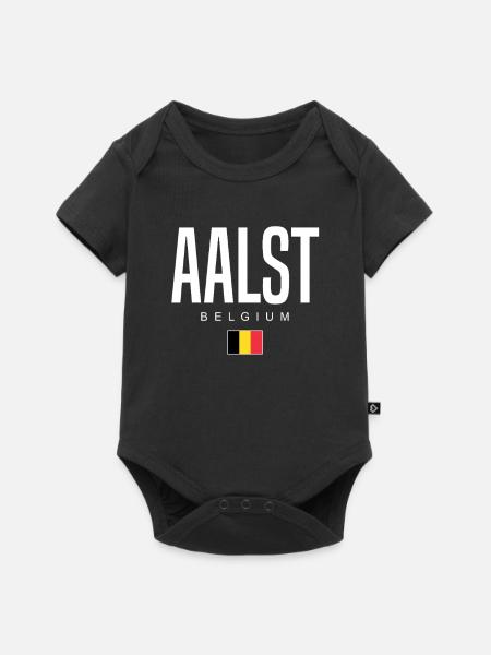 Aalst Belgien - Baby Premium Kurzarmbody - Schwarz