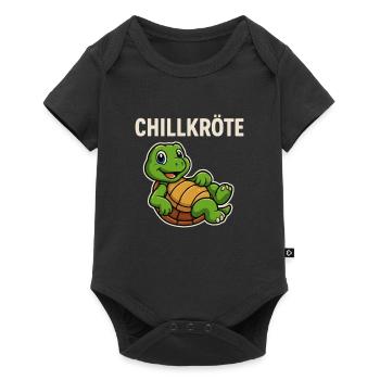 Chill Toad Turtle - Funny Turtle - Baby Premium short-sleeve bodysuit - black - Front
