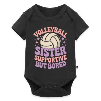 volley-ball dire drôle de cadeau de volley-ball - Body à manches courtes Premium Bébé - noir - Devant
