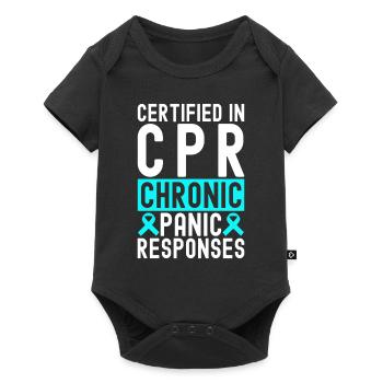 Anxiety disorder Anxiety disorder - Baby Premium short-sleeve bodysuit - black - Front