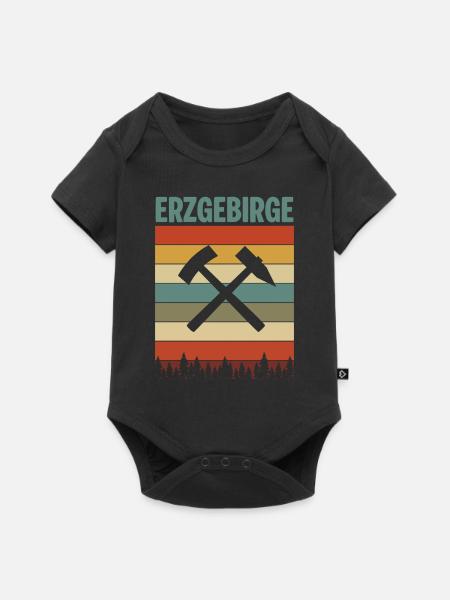 Erzgebirge Retro Hammer - Baby Premium Kurzarmbody - Schwarz