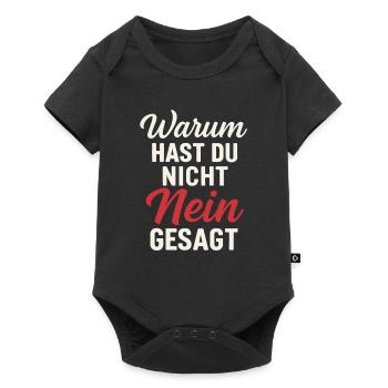 Why didn't you say no Proverb - Baby Premium short-sleeve bodysuit - black - Front
