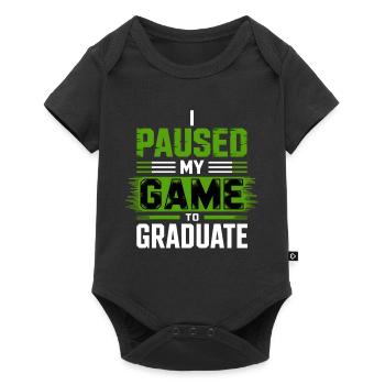 Gaming Graduation Abitur Gamer Gamer - Baby Premium short-sleeve bodysuit - black - Front