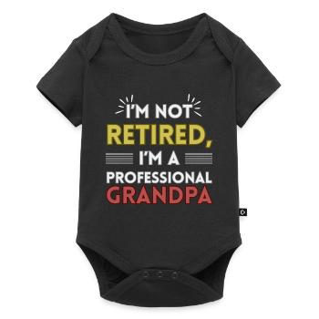 Funny Grandpa Retirement Saying Grandfather - Baby Premium short-sleeve bodysuit - black - Front