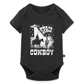Space Cowboy - UFO - Retro Graphics - Baby Premium short-sleeve bodysuit - black - Front