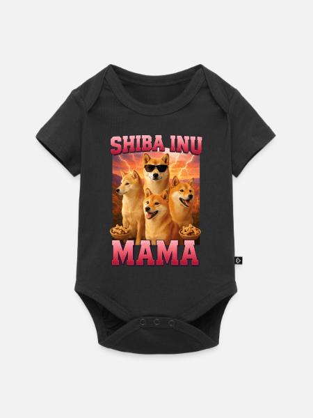 Shiba Inu - Baby Premium Kurzarmbody - Schwarz