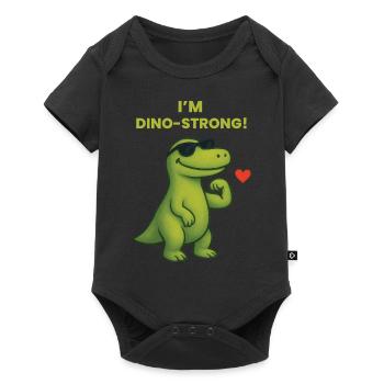 I'm Dino-Strong Kindergarten Graduation - Baby Premium short-sleeve bodysuit - black - Front