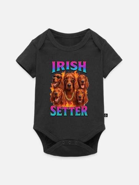 Irish Setter - Baby Premium Kurzarmbody - Schwarz