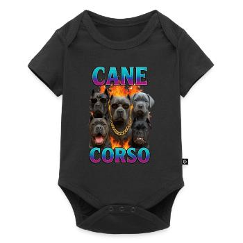 Cane Corso - Baby Premium Kurzarmbody - Schwarz - Vorne