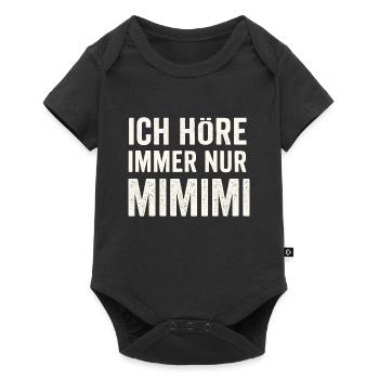 I only hear Mimimi – saying - Baby Premium short-sleeve bodysuit - black - Front