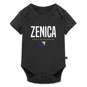 Zenica, Bosnie-Herzégovine - Body à manches courtes Premium Bébé - noir - Devant
