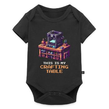 3D Printing Crafting Table | Print Bed Setup - Baby Premium short-sleeve bodysuit - black - Front