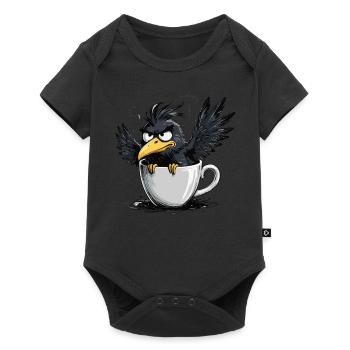 Bird don't want coffee before you ask no - Baby Premium short-sleeve bodysuit - black - Front