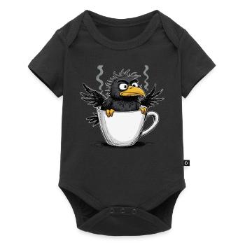 Bird don't want coffee before you ask no - Baby Premium short-sleeve bodysuit - black - Front
