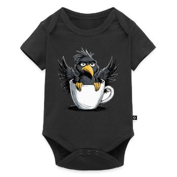 Bird don't want coffee before you ask no - Baby Premium short-sleeve bodysuit - black - Front