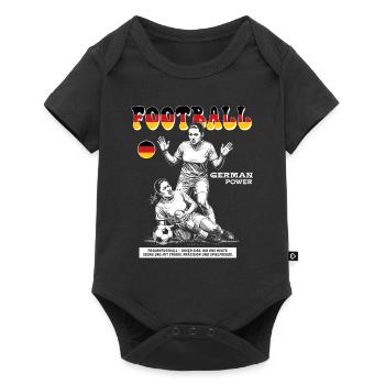 German Fußballspielerin Shirt: Faulspiel mit Folge - Baby Premium Kurzarmbody - Schwarz - Vorne