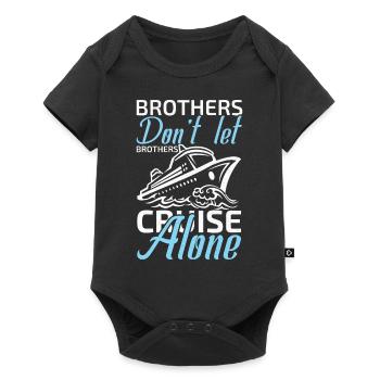 brothers don't let brothers cruise alone - Baby Premium Kurzarmbody - Schwarz - Vorne