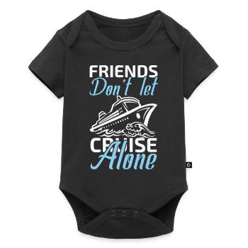 friends don't let cruise alone - Baby Premium short-sleeve bodysuit - black - Front