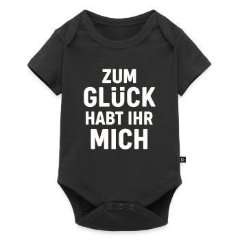 Luckily you have me - Baby Premium short-sleeve bodysuit - black - Front